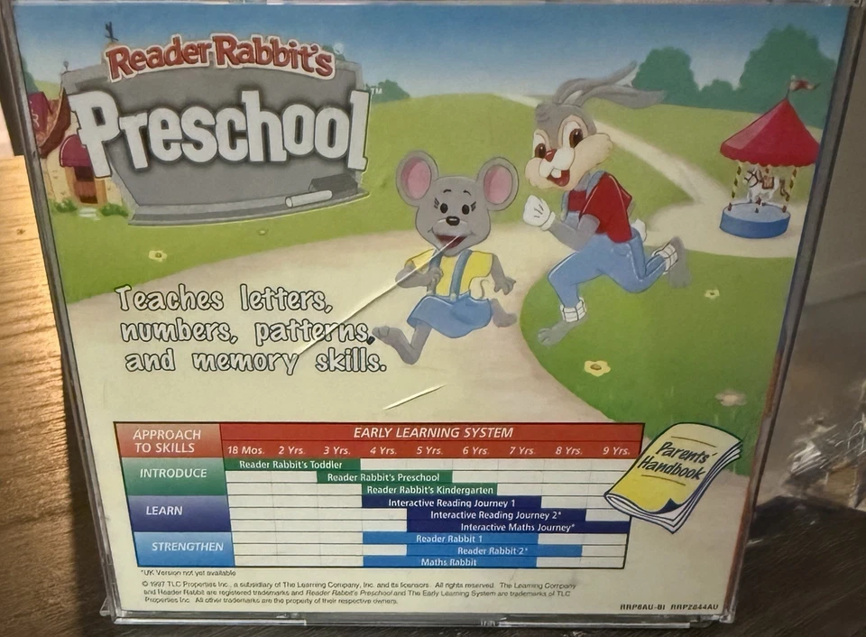 Reader Rabbit’s Preschool PC CD-ROM (1997 Learning Company UK Release) - Image 2 of 2