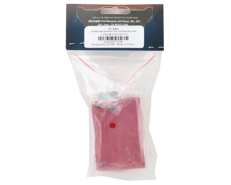RC4WD Billet Aluminum Fuel Cell Radio Box (Red) [RC4ZS1122] - Image 2 of 3