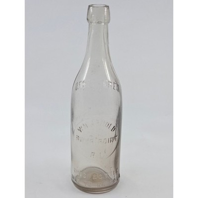 Antique W.H. Arnold River Point RI Glass Bottle Embossed Blob Top Rhode Island