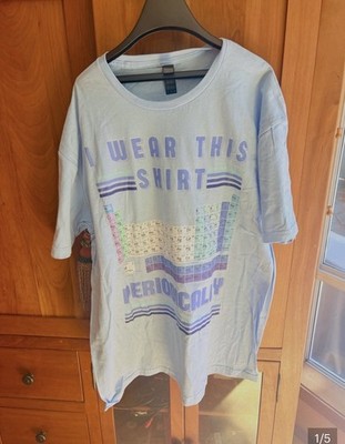 Geek T-Shirt.  100% Cotton Periodic Table Tee.  Nerd Gift,Science Gift. Sz XL.