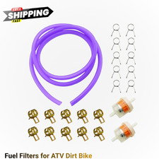 Fuel Line Kit Purple 16.4ft 0.2 ID + Clamps F...