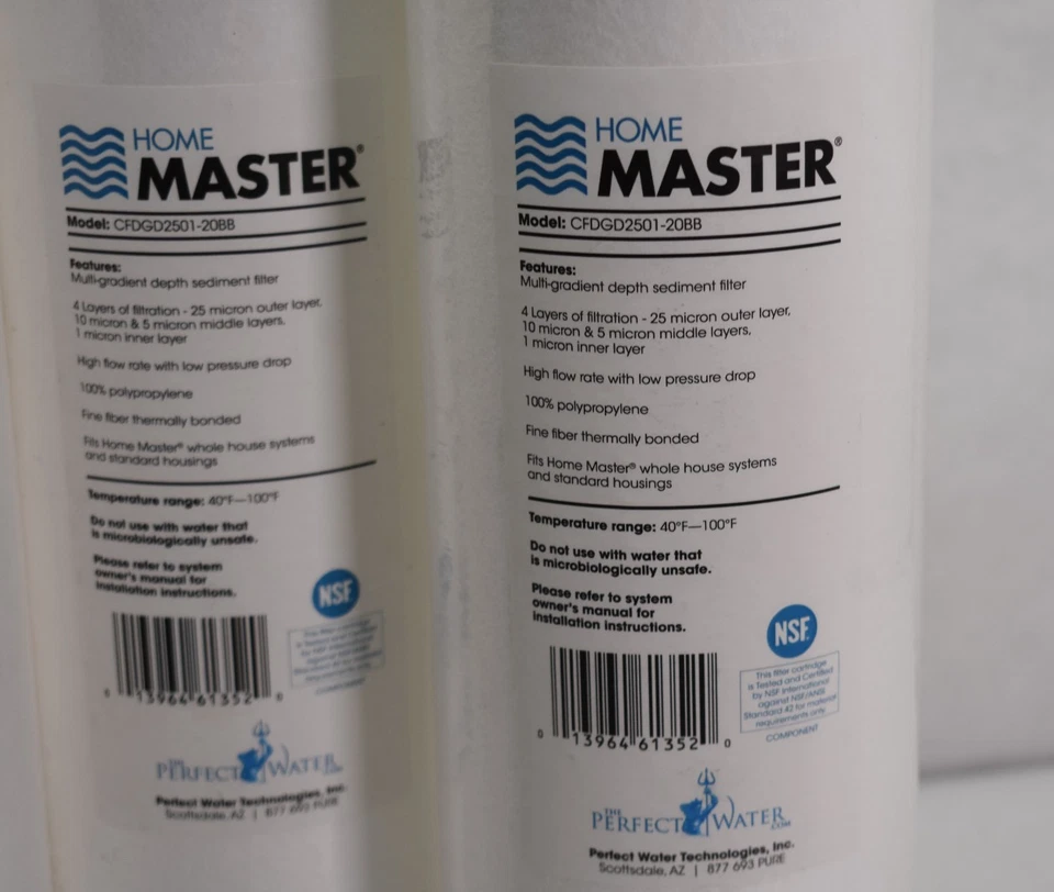 3 Home Master CFDGD2501-20BB Multi Gradient 25/10/5/1 Micron Sediment Filter - Image 2 of 4
