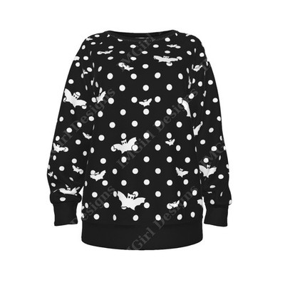 Fledermaus Polka Dot Sweatshirt, Gurokawa Kawaii Goth Pullover