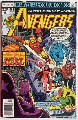 Avengers #168 (1978) Guardians of The Galaxy Appearance Korvac Saga Pt. 2