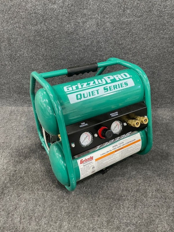 GRIZZLY T32336 4-Gallon Oil-Free Quiet Series Air Compressor*