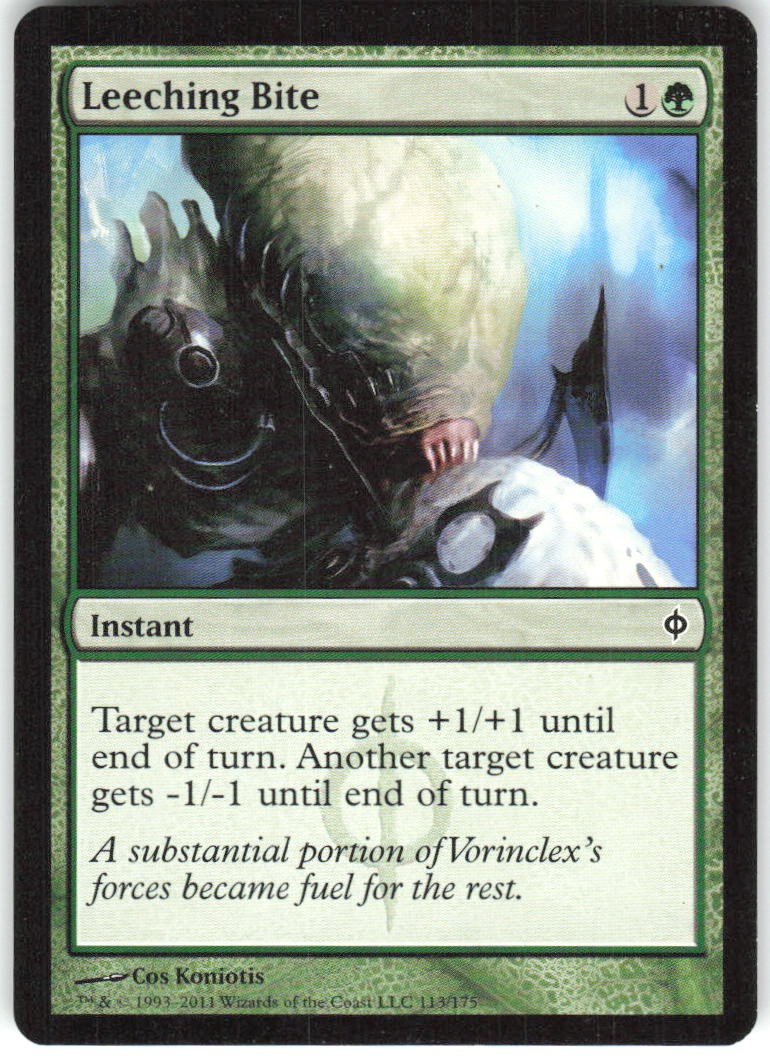 Leeching Bite 113 New Phyrexia Magic: The Gathering LP