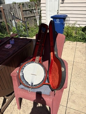 Banjo Fender Allegro USA 5 String In Original Case Bluegrass Banjo