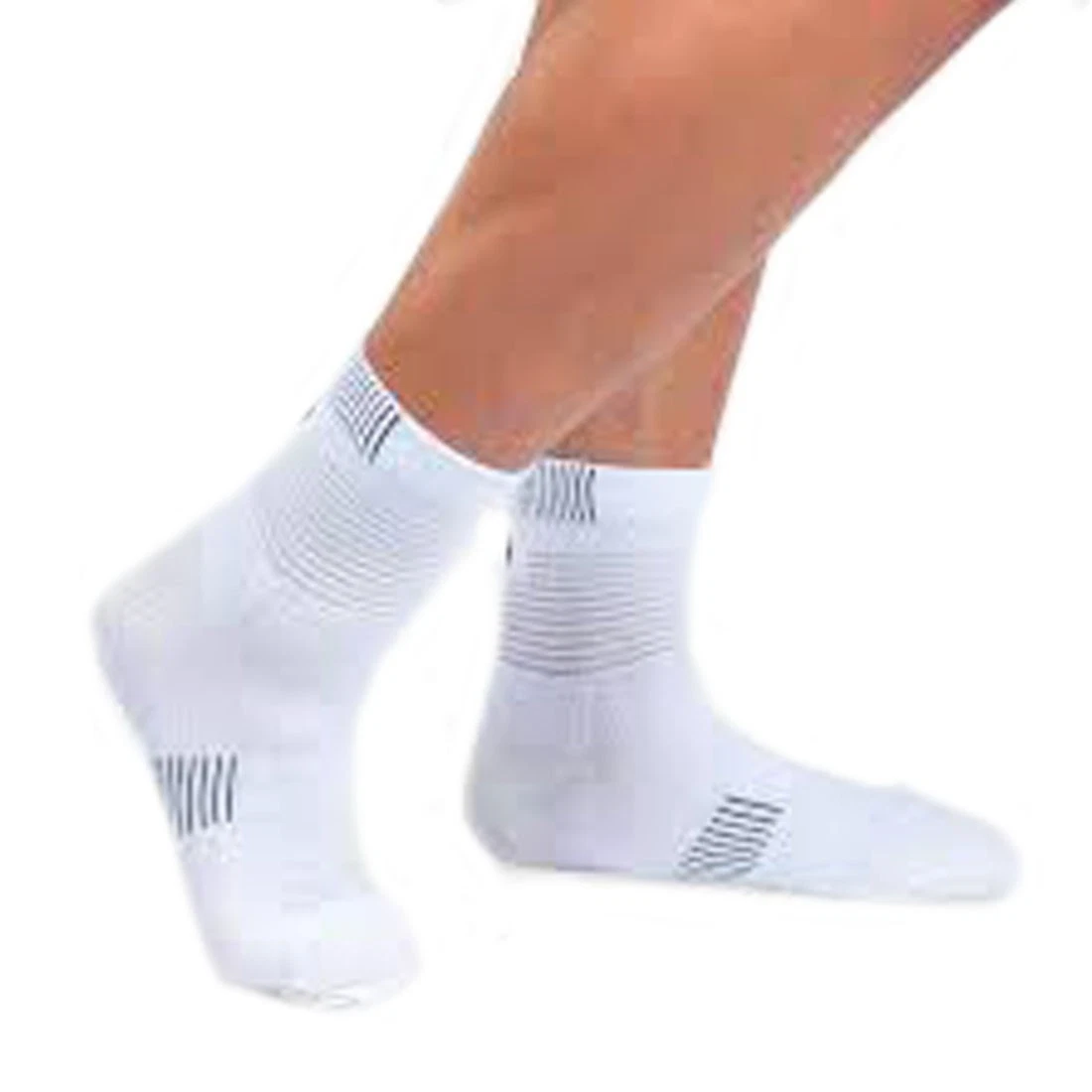 On Running Ultralight Mid Sock Black White Performance Crew Socks 356.00867 NEW
