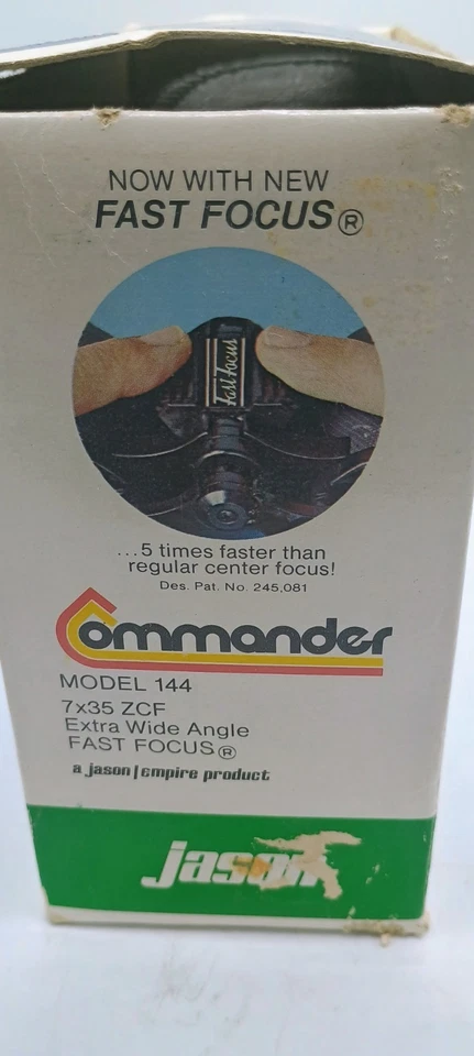  Jason Commander Model 143 7x35 Binoculars With Carrying Case Vtg With Case/Box - Image 3 of 4