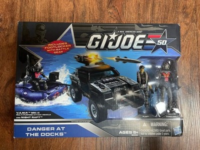 Hasbro 2014 GI Joe V.A.M.P Mk-2 SDCC and Night Raft Danger at the Docks Flint