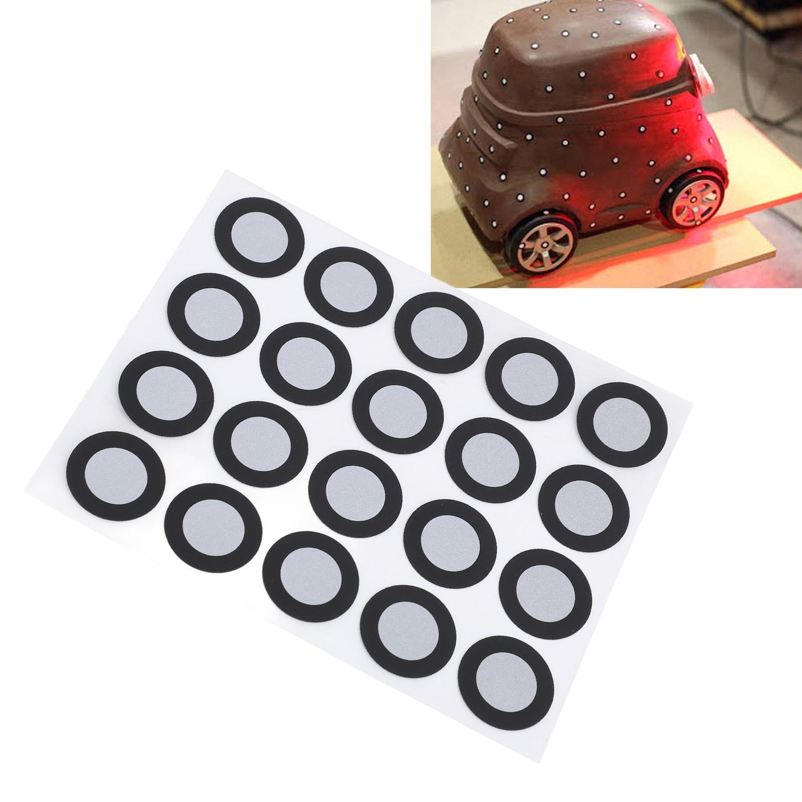 3D Scanning Marker 12mm ID 19mm OD 3D Scanning Sticker For Motion Capturing☜