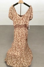 Black Tape Nature Floral Tan Dress Womens Size 1X New with Tags