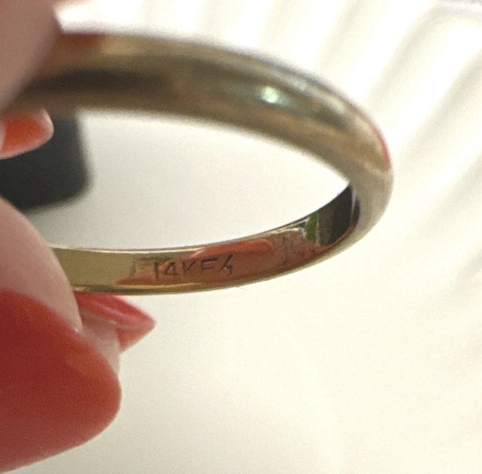 Banda de oro de 14 quilates Frederick Goldman Foto 2 de 4