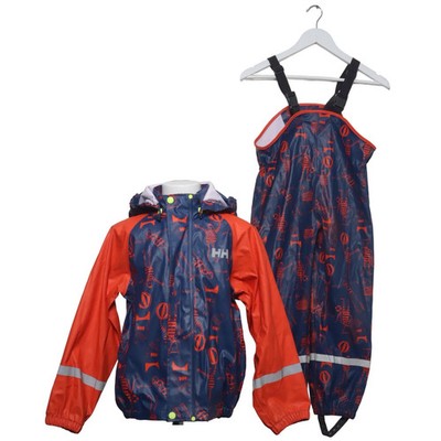 Helly Hansen, Regenkleidung, Größe: 122, Blau/Rot, Polyester/Polyurethan #0ej