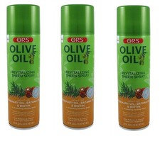 BL Ors Olive Oil Sheen Spray Revitalizing 10oz X 3 Packs