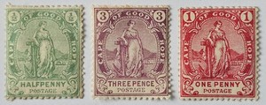 PELERYNA DOBREJ NADZIEI KLASYKA 1893 Zestaw 3 szt. VFMM. 45 €. SG 58-60