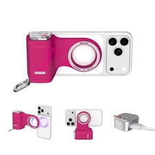 COMITOK MOCA iPhone 17 Pro Camera Grip No Need App for iOS26, MOCA, Fuchsia