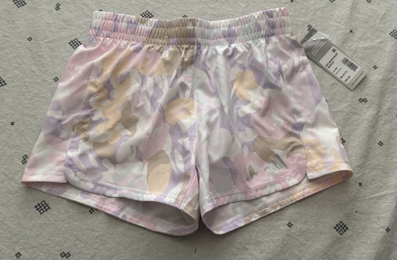 Adidas Big Girls Printed Pacer Shorts Size Medium (10-12) NWT