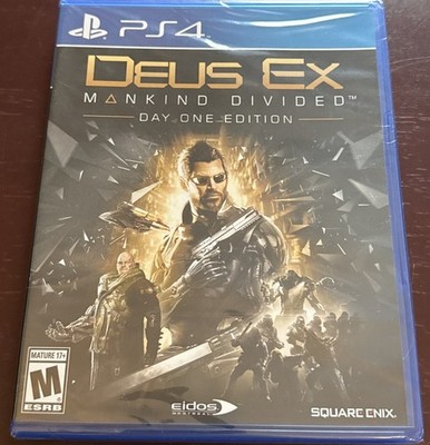 New/Sealed/CIB ~Deus Ex: Mankind Divided, Day One Edition For PlayStation 4, PS4