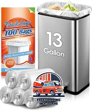 Bolsas de basura de cocina, aptas para contenedores de basura de 50 litros, NEW