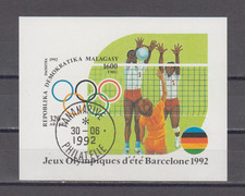MALAGASY :  1992 - SOUVENIR SHEET - SCOTT # 1078a   OLYMPICS 92