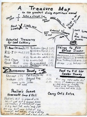 A Treasure Map to Miss Jeans Greens Menu