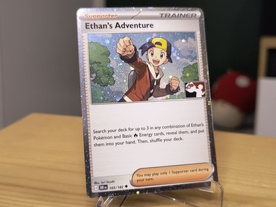 Pokemon Ethan's Adventure 165/182 Prize Pack Series 8 Cosmo Holo Pack Fresh - NM