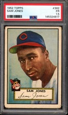 1952 Topps #382 Sam Jones Rookie PSA 1.5 Vintage High # SP Baseball Card (4817)