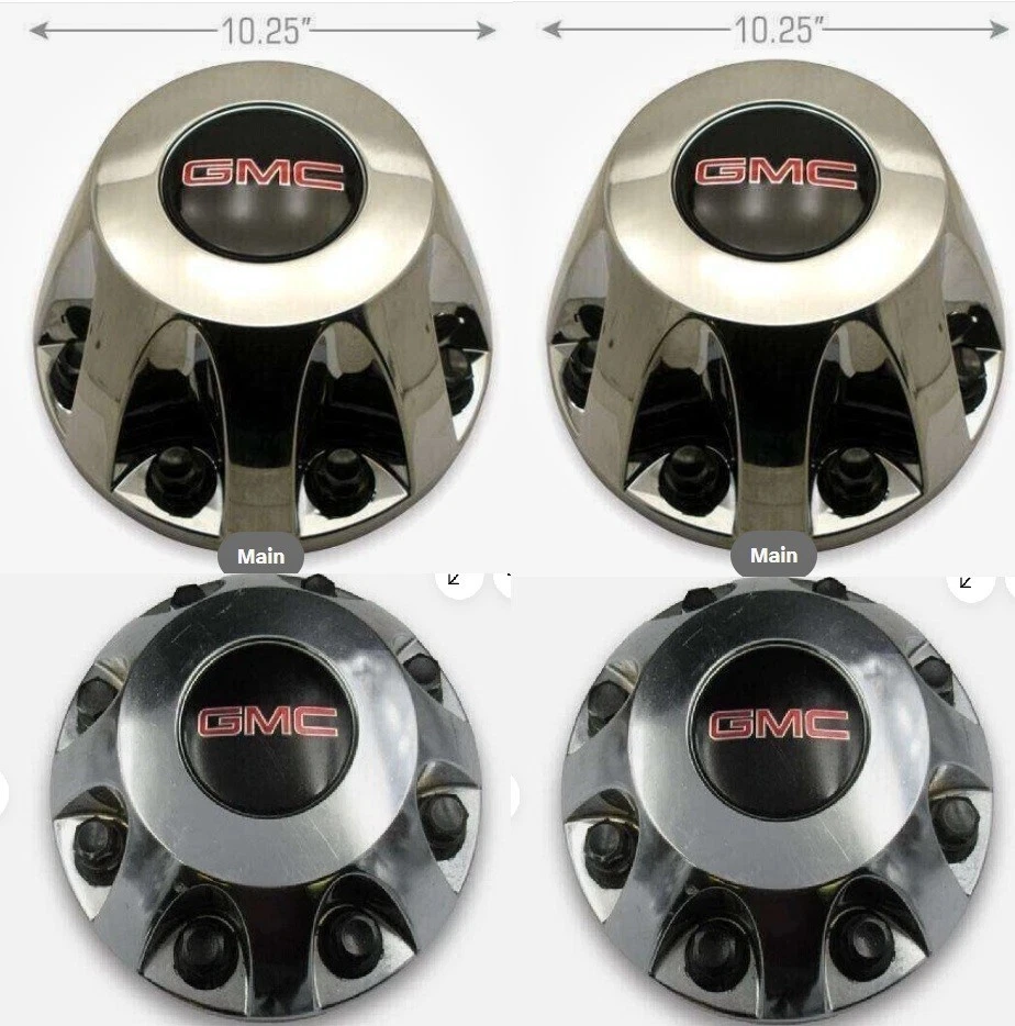 4 peças. Conjunto de tampas de roda para 2011~Atual Sierra 3500HD 17" aço inoxidável Dually - Imagem 2 de 2