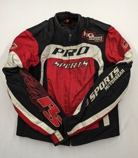 Hein Gericke Pro Sports Motorradjacke Gr M Herren Schwarz Rot Biker Protektoren