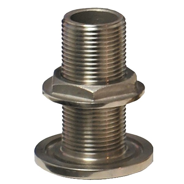 "Groco 1-1/4\" NPS NPT Kombi-Edelstahl Durchlassfitting Mit Mutter TH-1250-WS Boot"-image