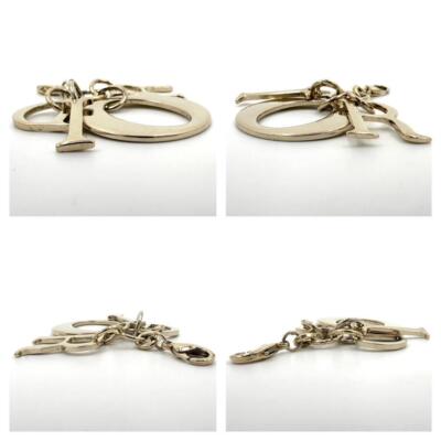 Christian Dior Charm Logo Charm Gold bag charm keyring
