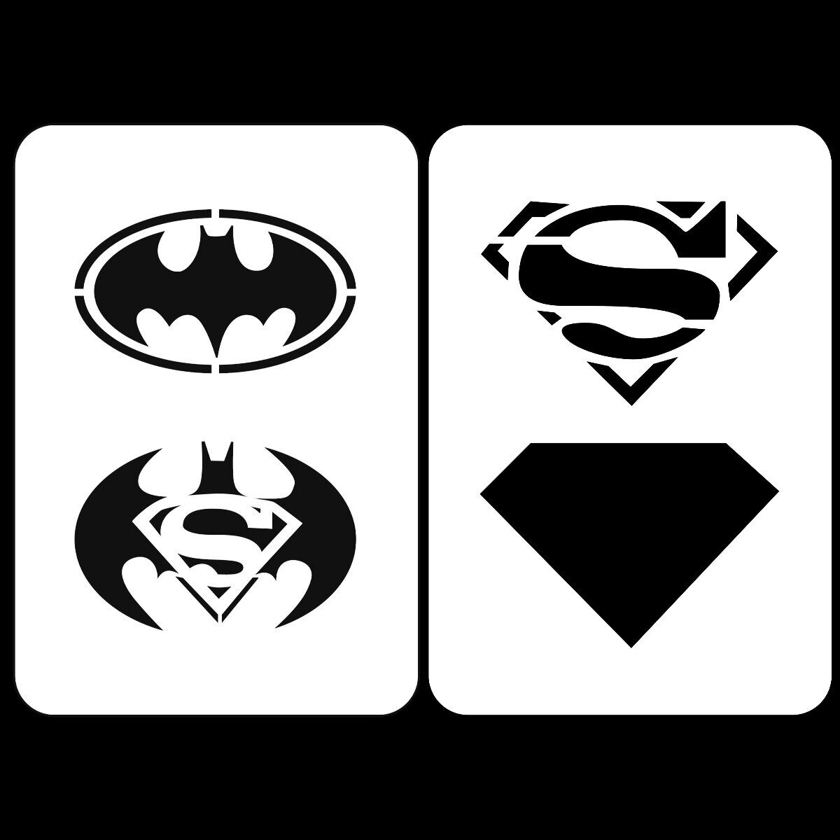 Superhero Face Painting Stencils Face Paint Templates Batman