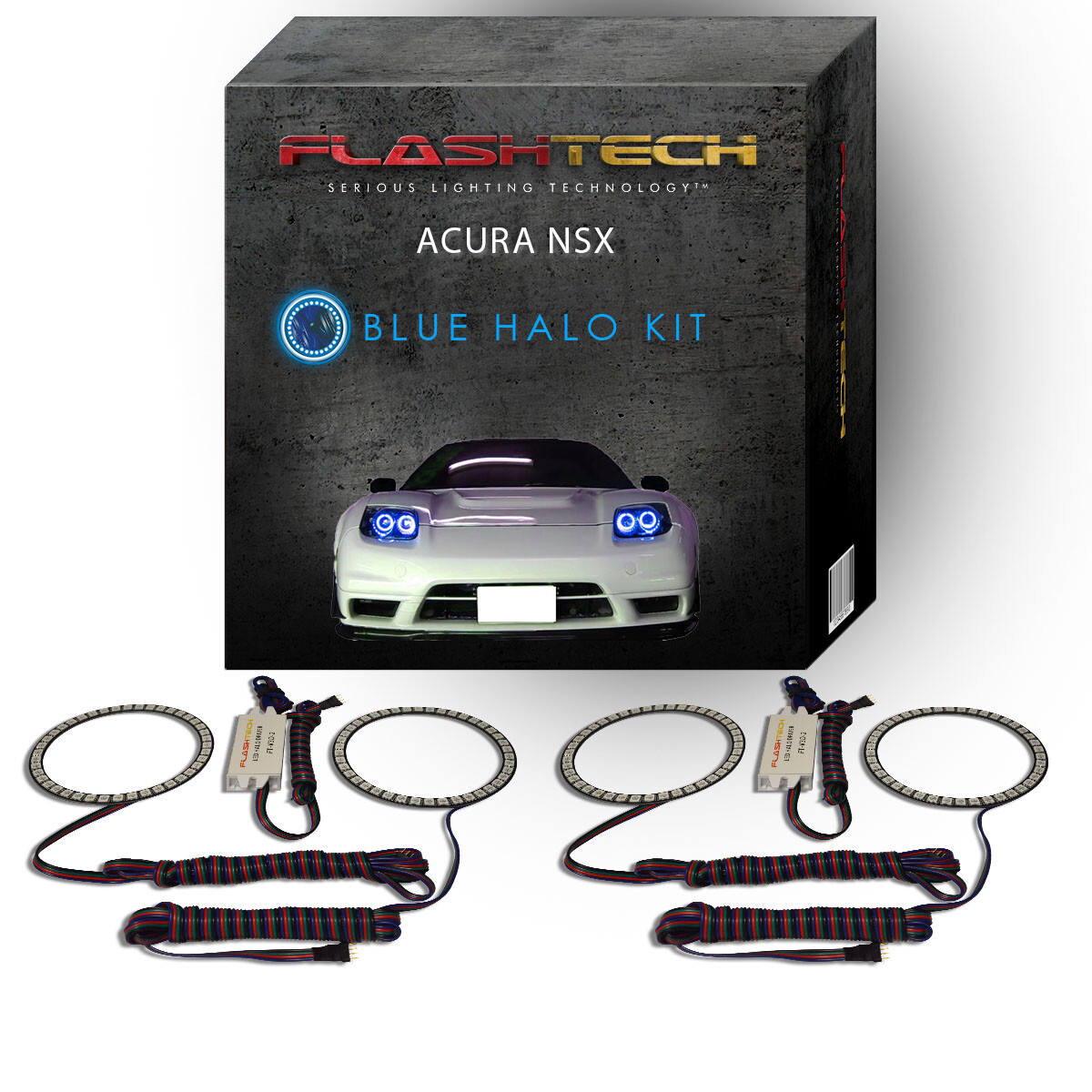 Blue Angel Eye LED Headlight Halo Ring kit for 2002-2005 Acura NSX Headlights