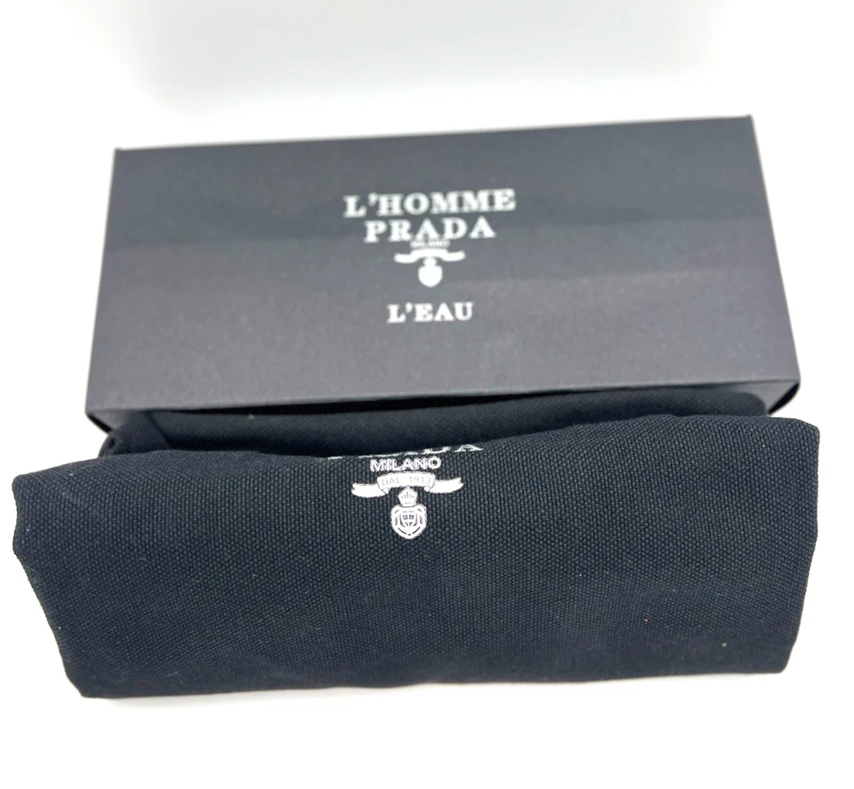 Novo na caixa! Bolsa tote de lona Prada com alça ~ Preta - Imagem 3 de 4