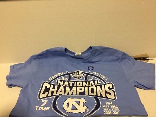 North Carolina Tar Heels 2017 NCAA National Champions 7X Champion Shirt, Small - 第 1/2 張圖片