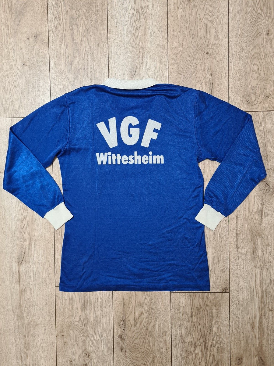 Maillot De Foot Rétro Erima – Allemagne De L'Ouest – Bleu – Taille L – Vintage