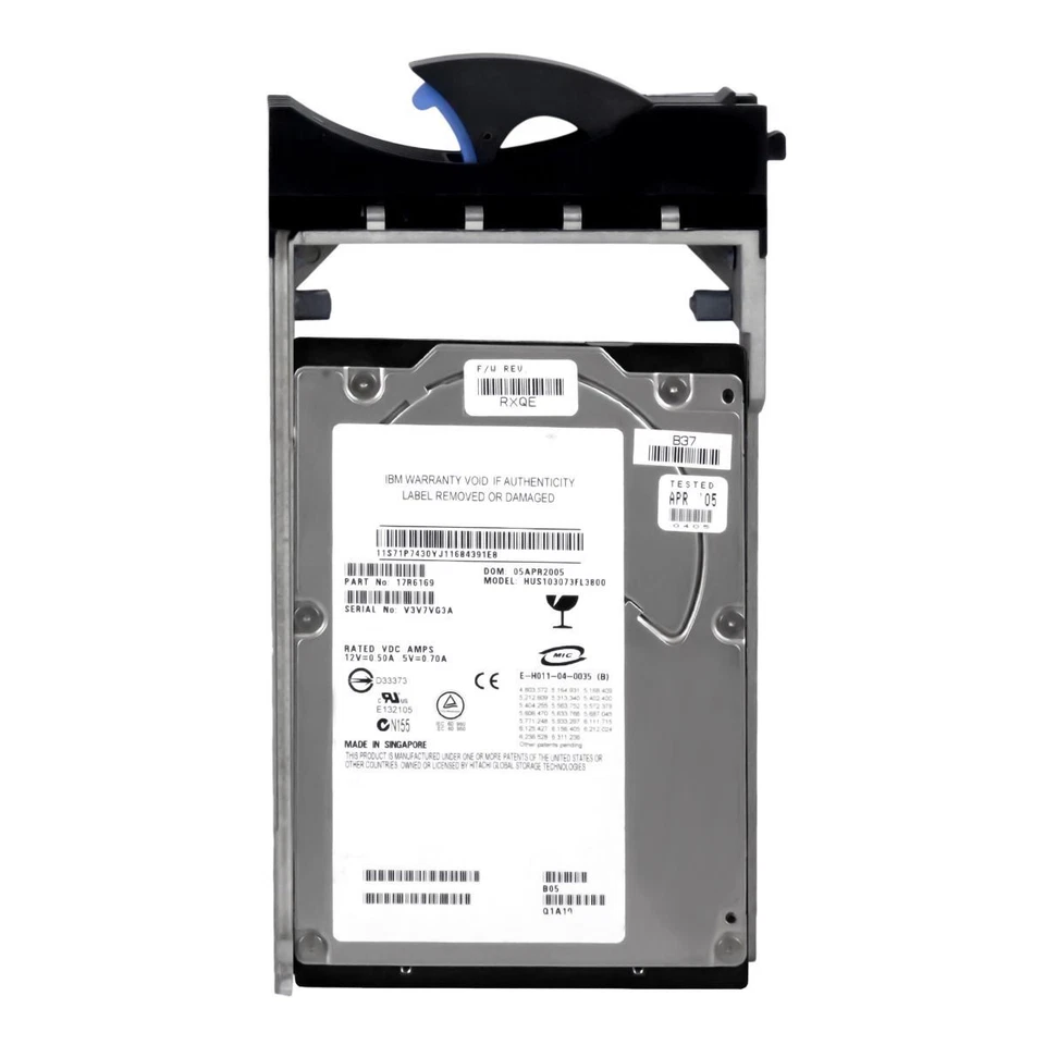 Hard Drive IBM 17R6169 HUS103073FL3800 73GB 10000U/Min 8MB SCSI U320 3.5'' - Image 3 of 3