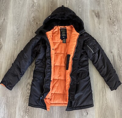 ALPHA INDUSTRIES N3B (N) EXTREME COLD WEATHER PARKA, MEN'S SIZE MEDIUM