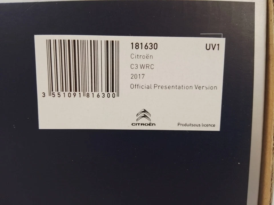 Norev Citroen C3 WRC Official presentation version 2017 1/18 181630 - Immagine 3 di 3