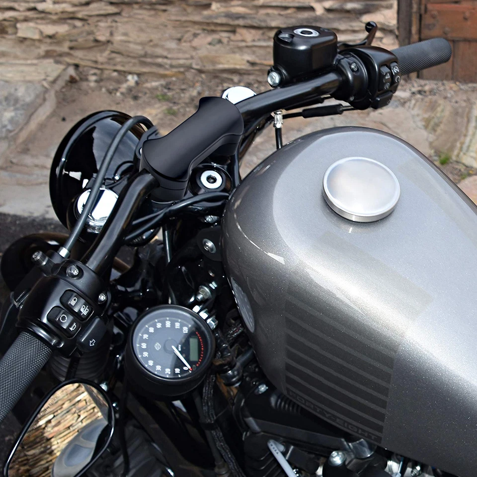 2" Height Black Handlebar Riser Clamp For Harley Sportster Iron 1200 883 48 72 - Image 3 of 4