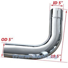 5 Inch Chrome 90 Degree Exhaust Elbow Pipe 5 Idod X 19.5 Arms Truck Tube Tip 5 Inch Chrome 90 Degree Exhaust Elbow Pipe 5 Idod X 19.5 Arms Truck Tube Tip