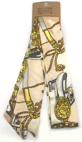 Tuch Seidentuch Tasche Schal Satin Band Haarband Schleife Bandana Krawatte   - Bild 10 von 26
