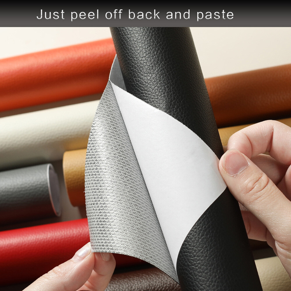 Black Leather Repair Tape Furniture Patch Sticker SelfAdhesive