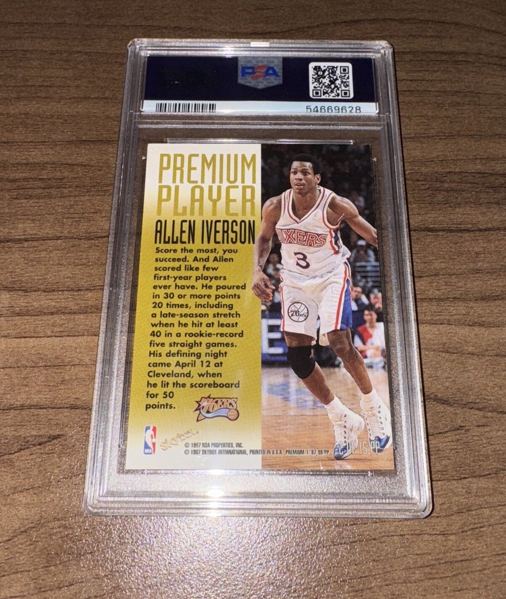 1997-98 Skybox Premium - Premium Player Allen Iverson #2 PP for