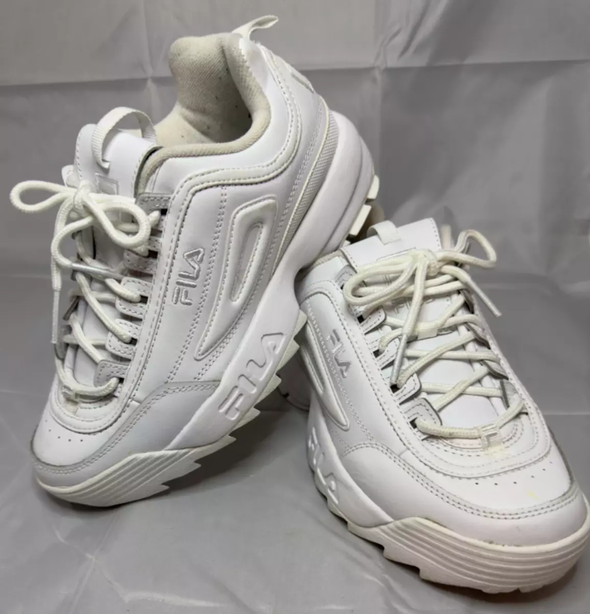 Fila Disruptor 2 Triple White (Women's) - 5VF80170-100 - US