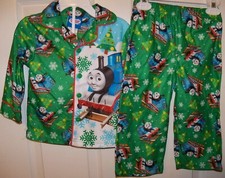 Thomas The Train Flame Resistant Toddler 2 Piece Long Pajama PJ Boys Size 2T NWT