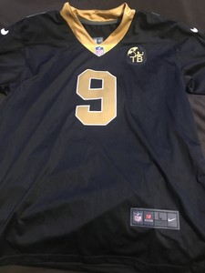 drew brees nike jersey with captains patch