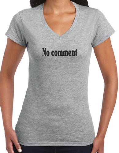 Funny T-shirt No comment quote Birthday Christmas Mens Tshirts ladies tee's top - Picture 30 of 36