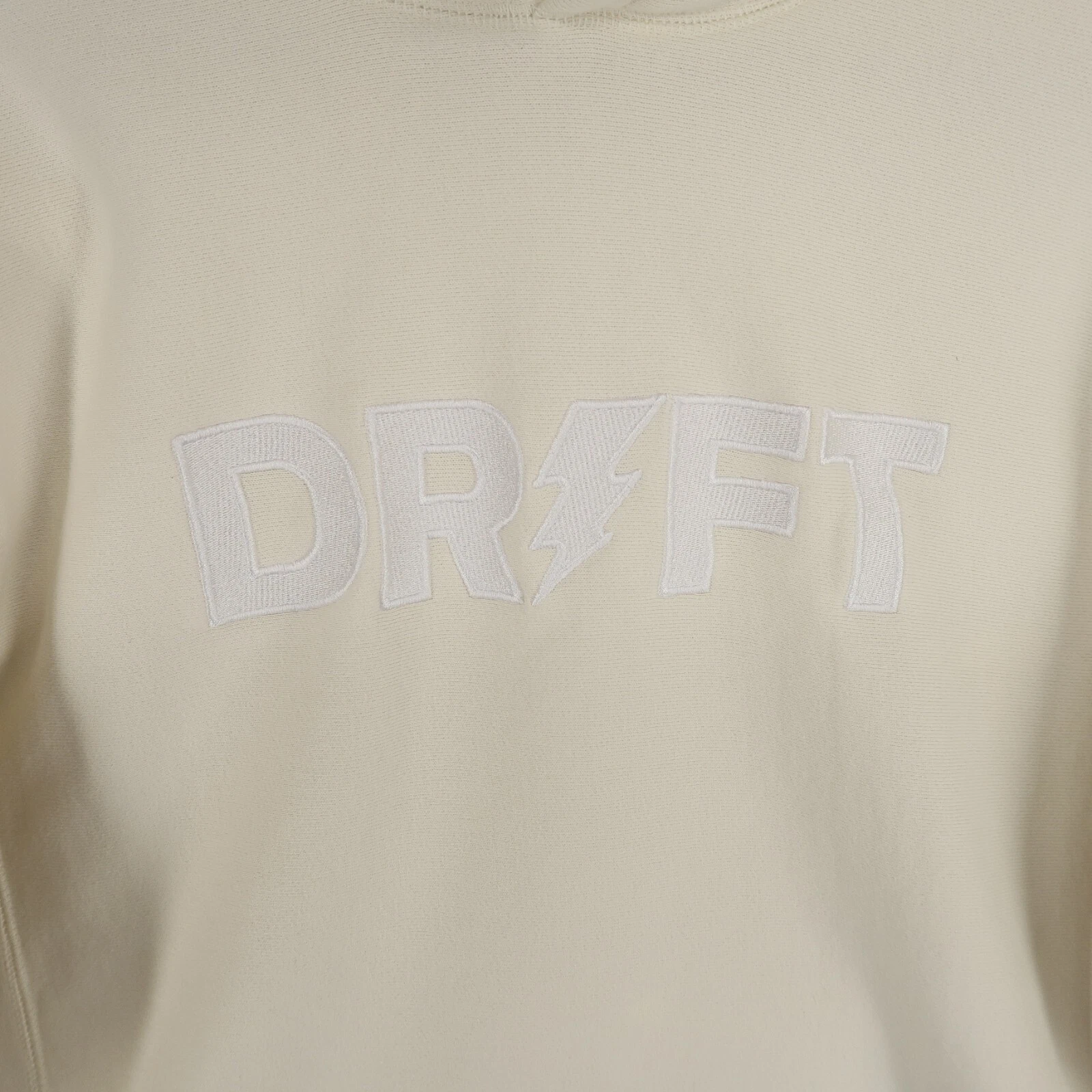 OFF WHITE Felpa con cappuccio Drift Independent Trading adulto M bianco sporco tasche a mano pullover